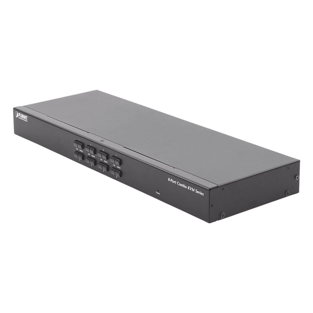 Switch Para Monitor KVM de 8 Puertos VGA, Permite el Acceso y Controla Hasta 8 Computadoras Desde Una Sola Consola (Teclado, Ratón y Monitor).