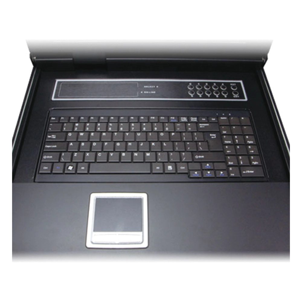 Switch KVM con Monitor de 17"con Teclado y Trackpad para Rack de 1U de Cuatro Postes, 8 Puertos VGA Para Acceder y Controlar Hasta 8 Computadoras Desde una Sola Consola - Imagen 3
