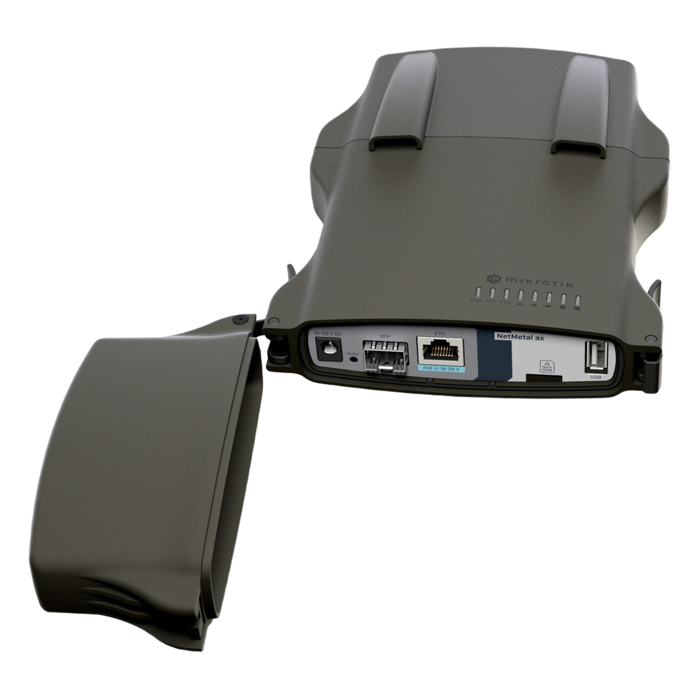 (NetMetal ax) – Radio conectorizado Wi-Fi 6 doble banda, Gigabit y SFP+ 2.5G para exteriores