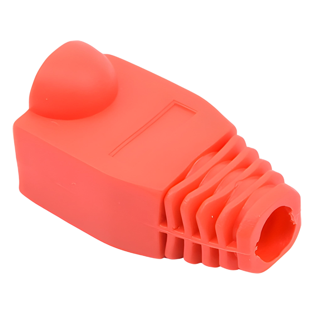 Bota Plástica para Protección de Plug RJ45, Color Rojo - Imagen 3