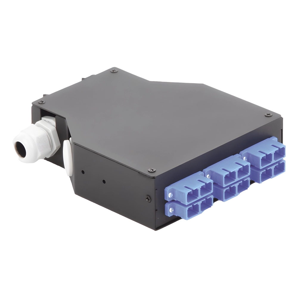 Distribuidor de Fibra Óptica para Riel Din, 6 Acopladores SC/UPC Duplex Monomodo con Charola de Empalme - Imagen 4