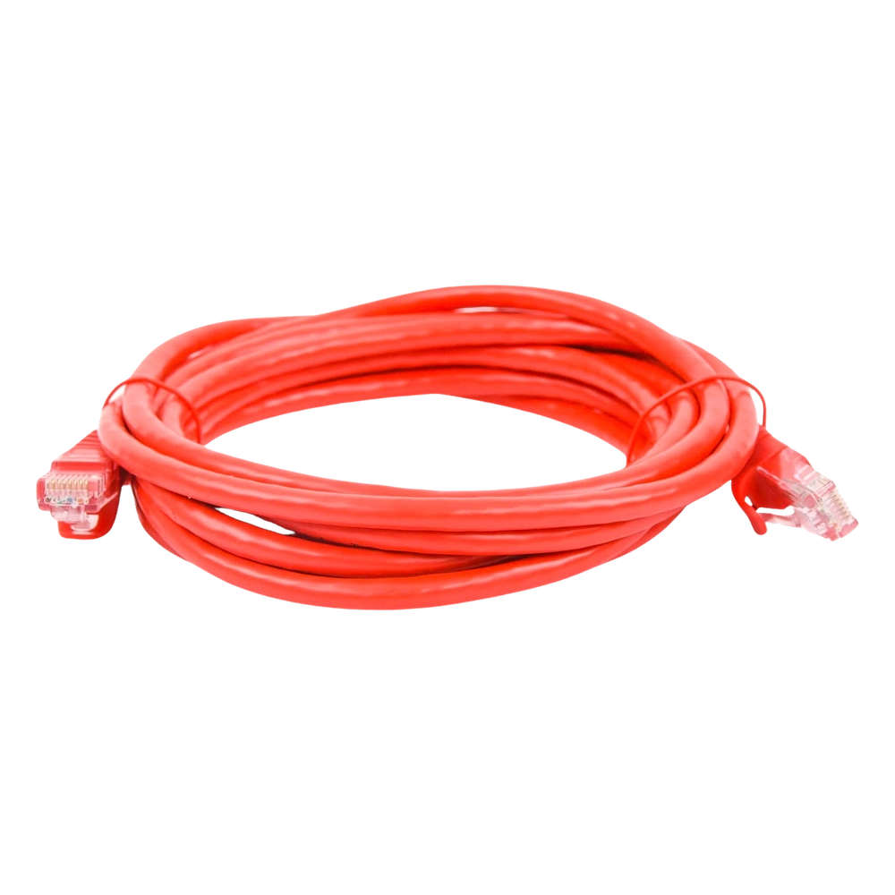 Cable de Parcheo UTP Cat6 - 3.0 Metros (9.84 Pies) - Rojo - Imagen 3