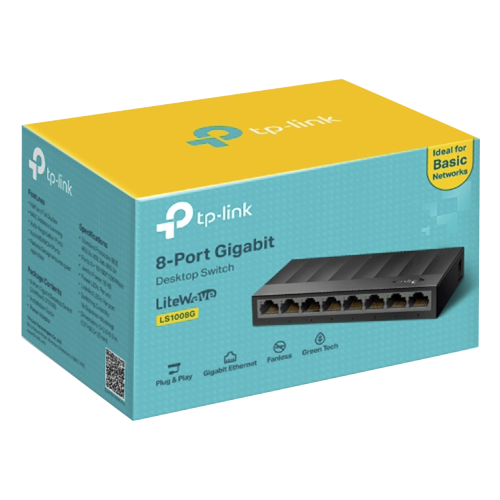Switch para escritorio 8 puertos 10/100/1000Mbps - Imagen 3