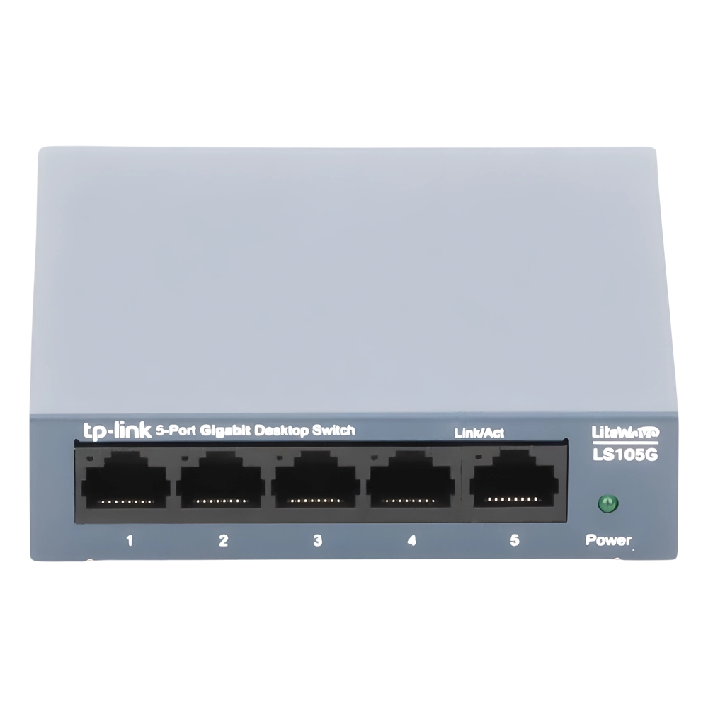 Switch de escritorio Gigabit de 5 puertos 10/100/1000Mbps, carcasa metálica - Imagen 3