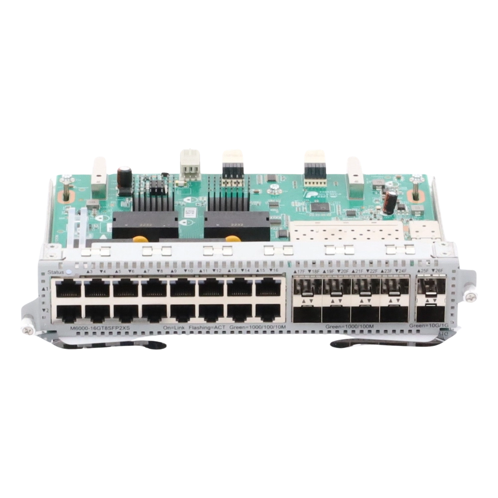 Tarjeta de Red con 16 puertos RJ45 1Gb, 8 puertos SFP 1Gb y 2 puertos SFP+ 10Gb para Chasis RG-NBS6002 - Imagen 6