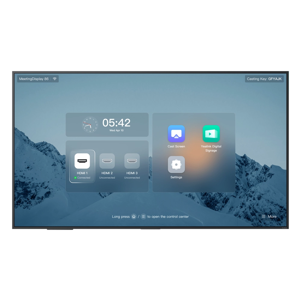 Pantalla Profesional Yealink de 86" MD-86 para Salas de Juntas, con Integración a MeetingBars y Control Inteligente - Imagen 3