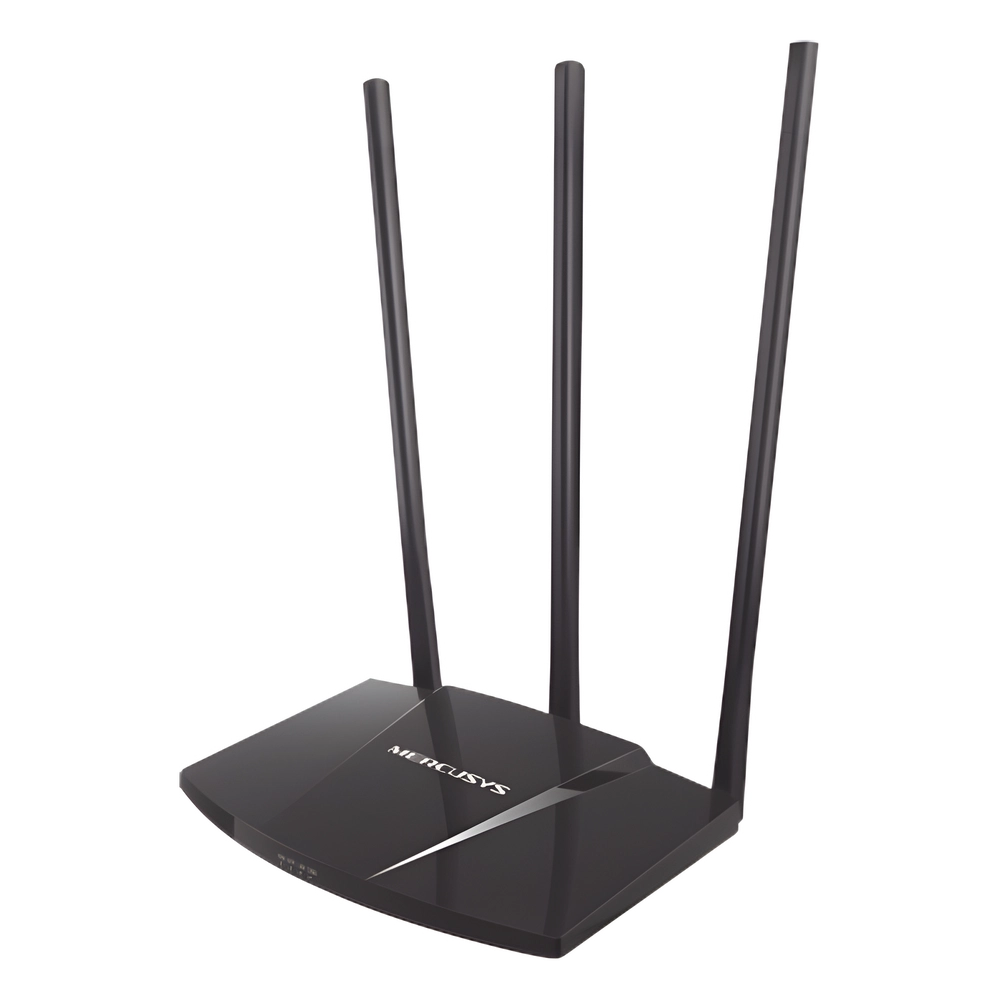 Router N de alta potencia 300 Mbps / 1 Puerto WAN 10/100 / 3 Puertos LAN 10/100 / Chip PA (potencia transmisión 2x) / 3 Antenas de 7 dBi