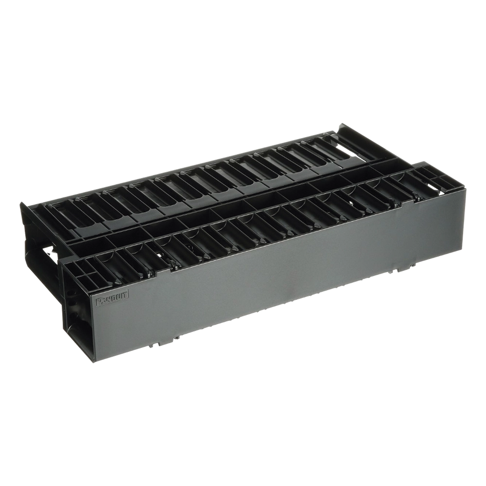 Organizador de Cables Horizontal NetManager, Doble (Frontal y Posterior), Para Rack de 19in, 2UR