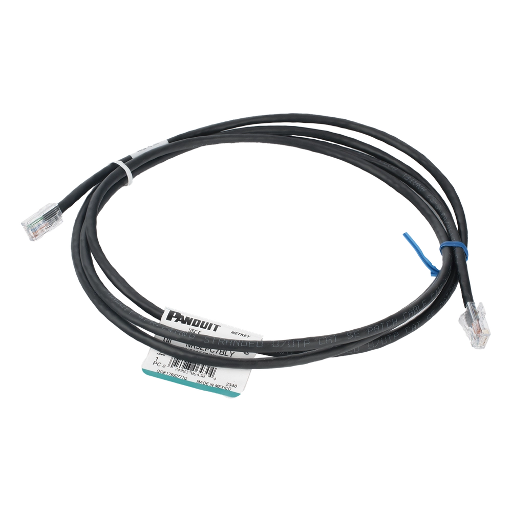 Cable de Parcheo UTP Categoría 5e, con Plug Modular en Cada Extremo - 2 Metros (6.56 Pies) - Negro - Imagen 3
