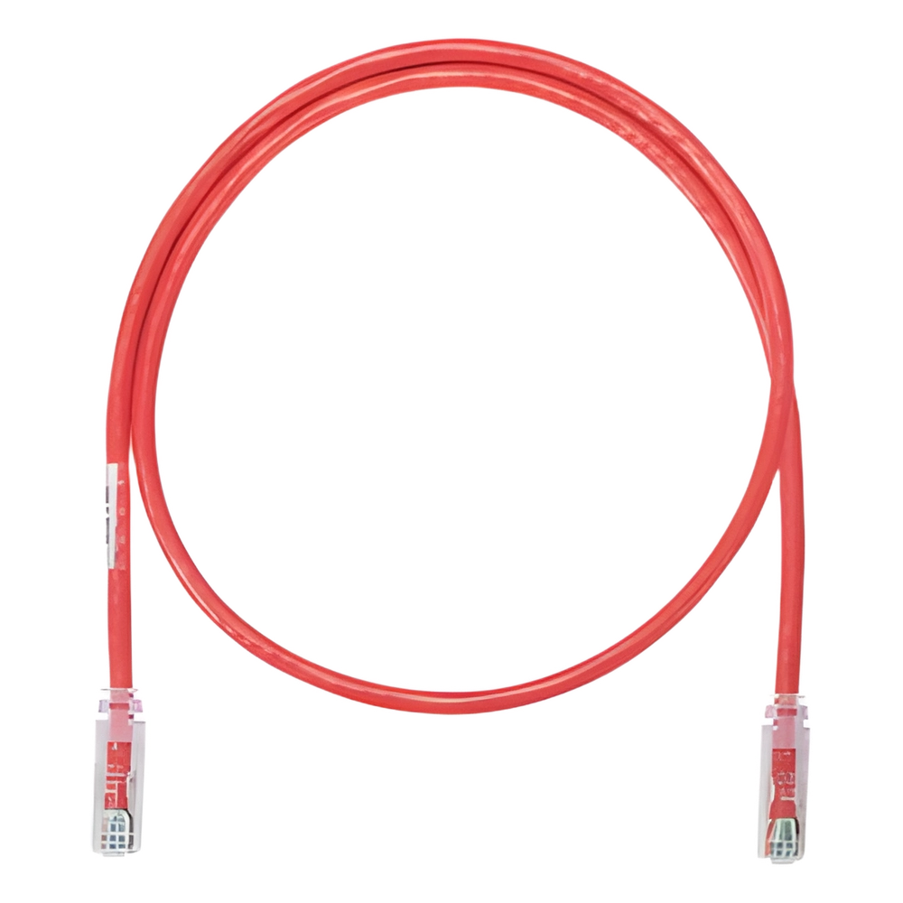 Cable de Parcheo UTP Categoría 6, con Plug Modular en Cada Extremo - 6 Metros (19.69 Pies) - Rojo