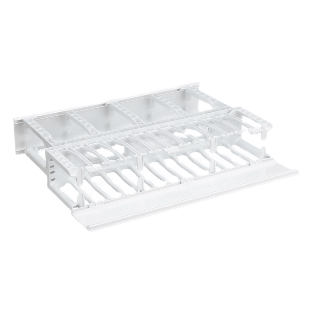 Organizador de Cables Horizontal NetManager de Alta Densidad, Doble (Frontal y Posterior), Para Rack de 19in, 2UR, Color Blanco - Imagen 3