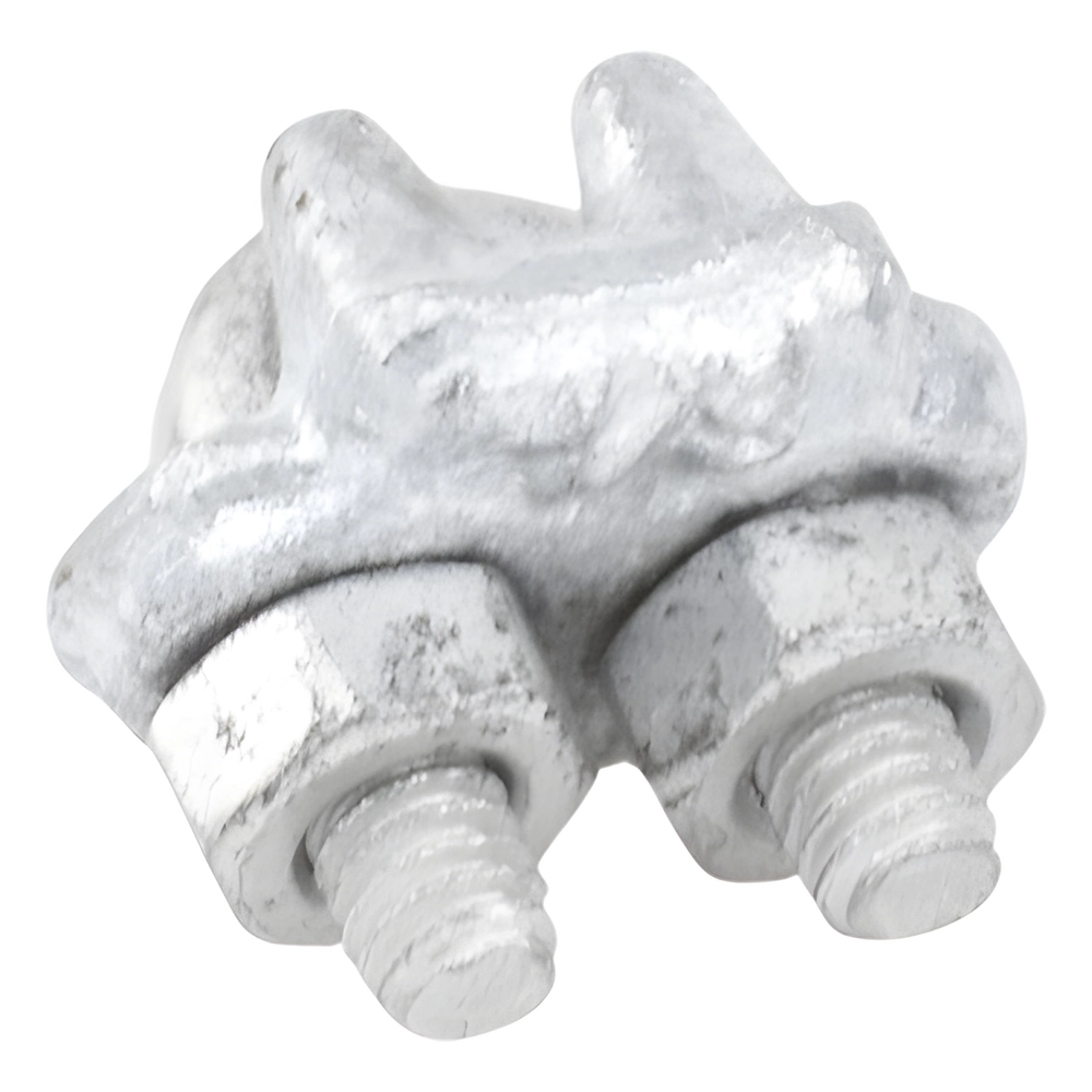 Nudo/ Perro/ Abrazadera Acero Forjado para Cable de 1/8", Galv. por Inmersión en Caliente. - Imagen 4