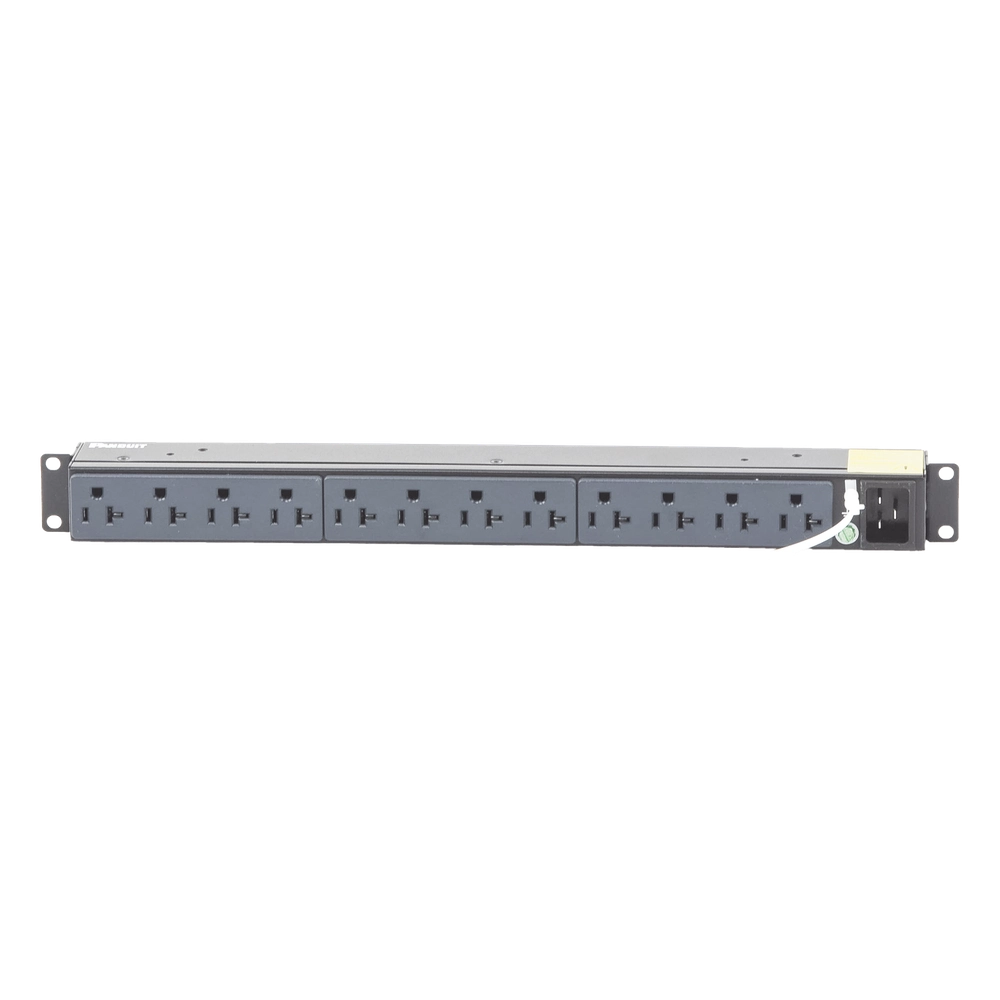 PDU Básico para Distribución de Energía, Enchufe de Entrada NEMA 5-15P, Con 12 Contactos NEMA 5-20R, Instalación Horizontal de 19in, 1UR, 15 Amp, 120 Vca - Imagen 2
