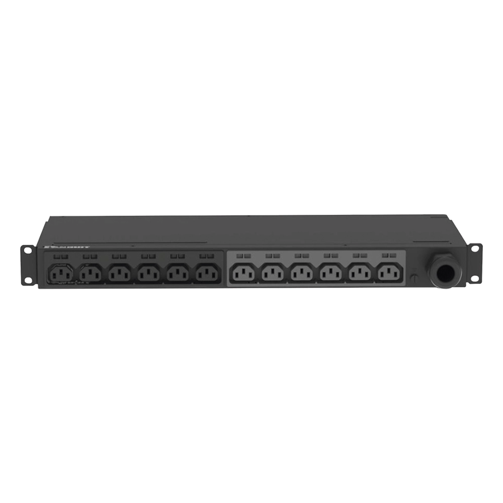 PDU Básico para Distribución de Energía, Enchufe de Entrada NEMA L6-30P, Con 12 Contactos C13, Instalación Horizontal de 19in, 1UR, 30 Amp, 208 Vca - Imagen 2