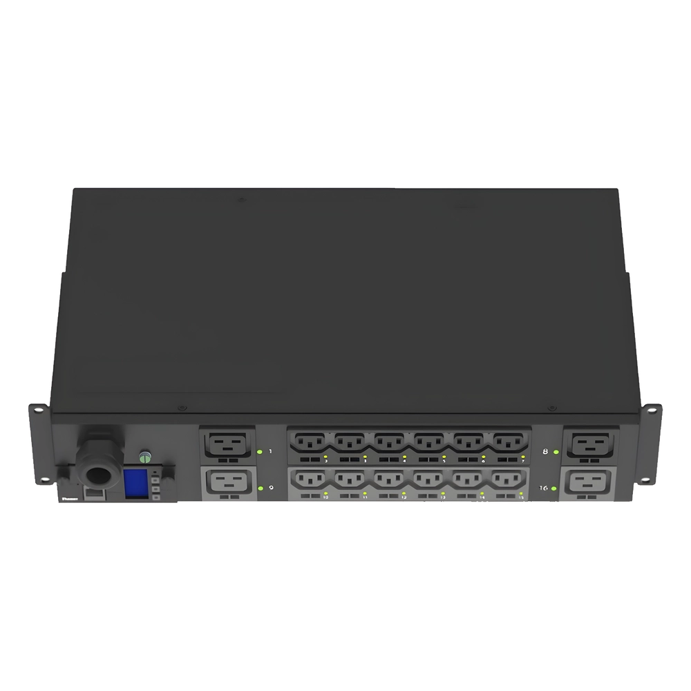 PDU Monitoreable y Switchable (MS) para Distribución de Energía, Enchufe de Entrada NEMA L6-30P, Con 12 Salidas C13 y 4 Salidas C19, Horizontal 19in, 208 Vca, 30 Amp, 2UR - Imagen 2