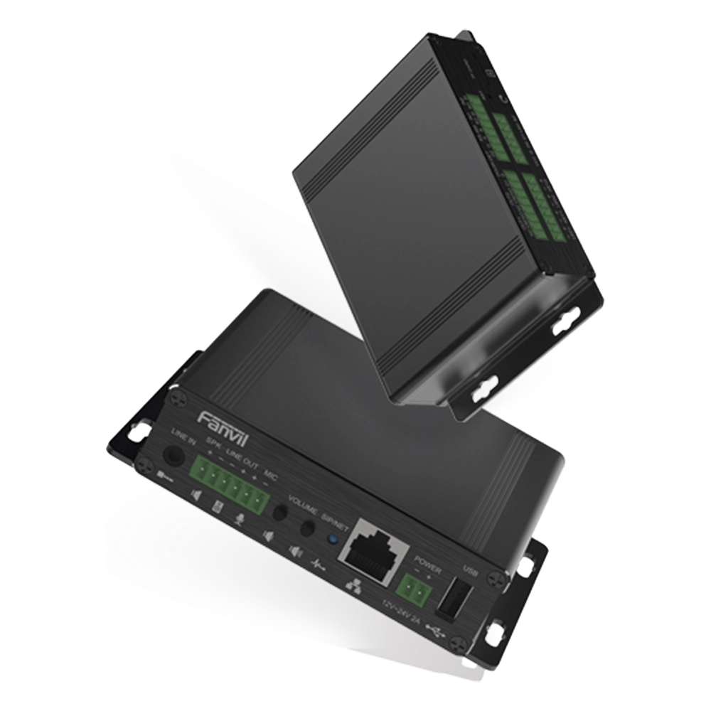 Gateway para Voceo IP/SIP, Entrada de audio (3.5mm), salida de amplificador integrado de hasta 30W, puerto USB (reproducción de MP3), - Imagen 3