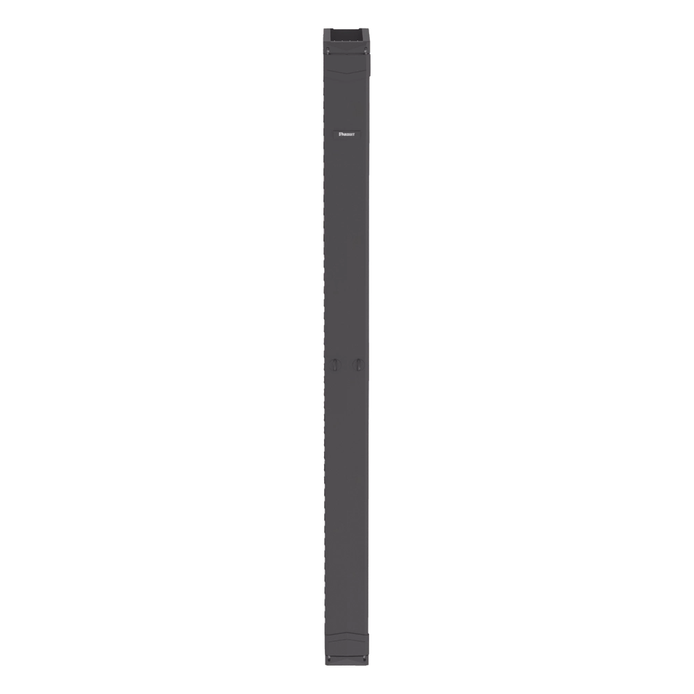 Organizador Vertical PatchRunner™, Sencillo (Solo Frontal), Para Rack Abierto de 45 Unidades, 6 in de Ancho, Color Negro - Imagen 2