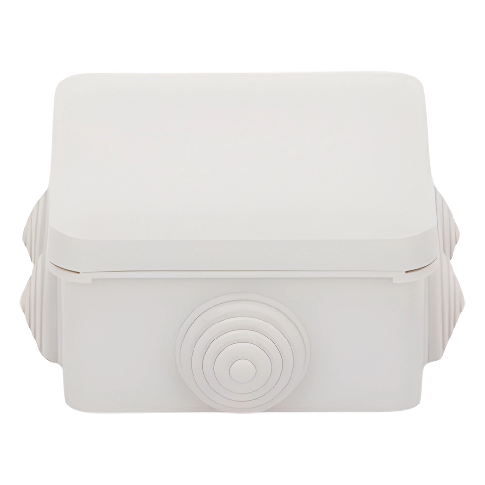 Caja Estanca, Derivación, Conexión de Plástico (89 X 89 X 50 mm) con 7 Glándulas de Goma. Para Instalaciones Comerciales, Residenciales e Industriales. Cerrado a Presión. - Imagen 3