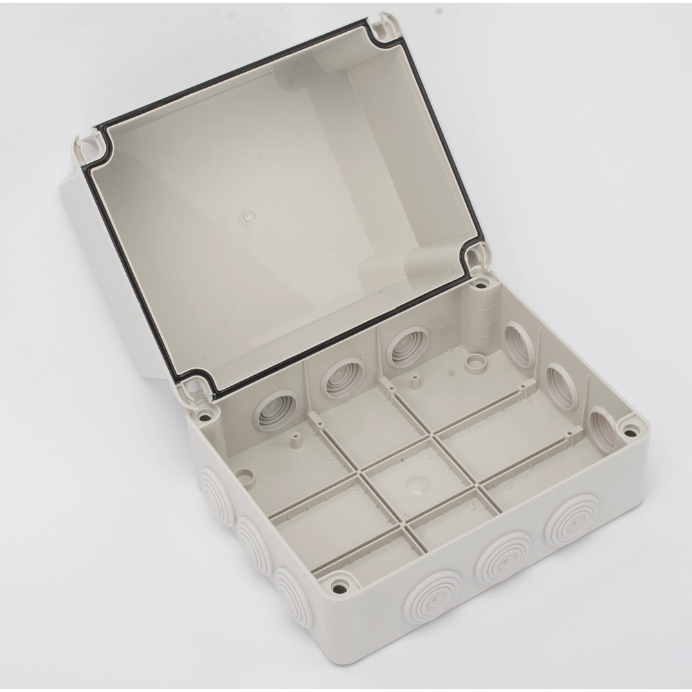 Caja Derivación-Conexión de Plástico (190 X 240 X 165 mm) con 12 Glándulas de Goma. Para Instalaciones Comerciales, Residenciales e Industriales. Incluye Tornillería para su Tapa. Funciona También como Registro. - Imagen 3