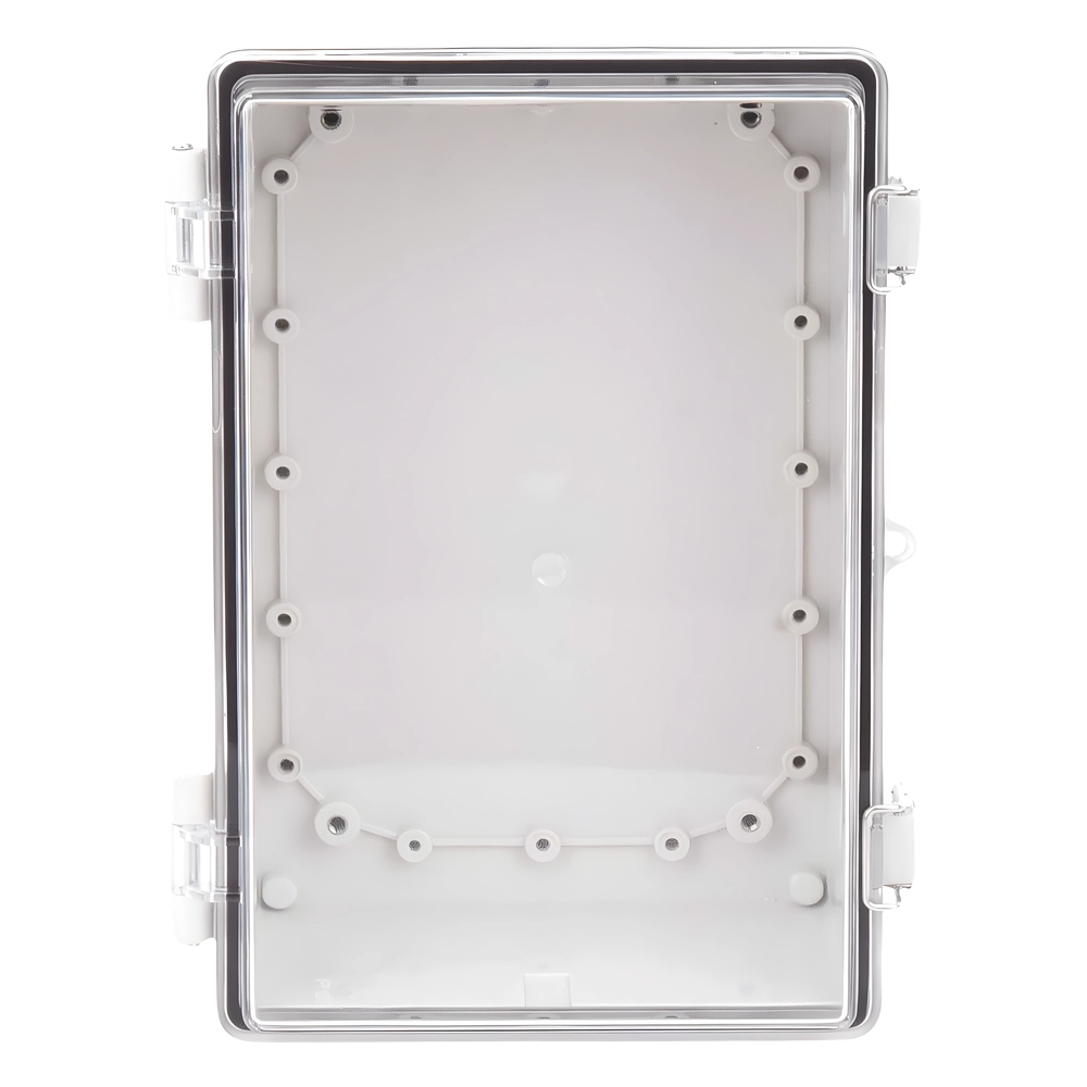 Gabinete Plástico ABS, Puerta Transparente, Uso en Intemperie IP66 (190 x 290 x 140 mm) cierre por Broche Inoxidable y Permite Cerrado con Candado y Llave (Perno 5mm) No Incluido - Imagen 3