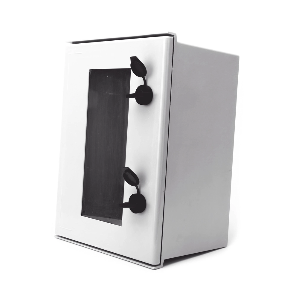 Gabinete de Poliéster IP65 Puerta Transparente, Uso en Intemperie (300 x 400 x 200 mm) con Placa Trasera Interior de Plástico (Incluye Chapa y Llave). - Imagen 5