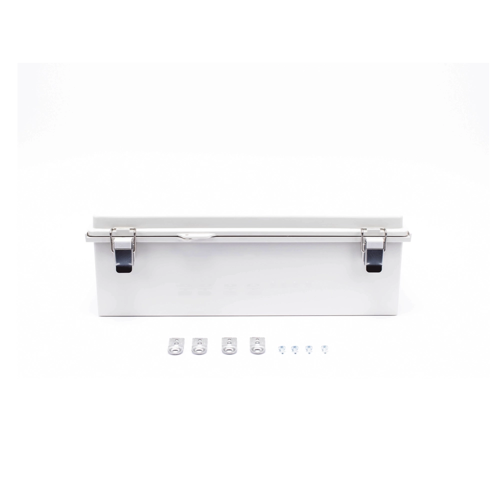 Gabinete de Plástico ABS, Uso en Intemperie IP66 (350 x 460 x 160 mm) Cierre por Broche Inoxidable y Permite Cerrado con Candado y Llave (Perno 5mm) No Incluido - Imagen 5