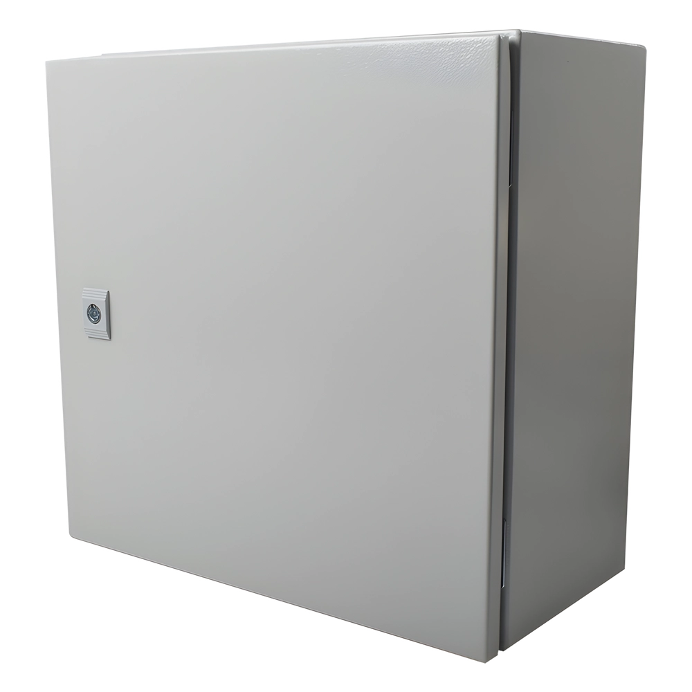 Gabinete de Acero IP66 Uso en Intemperie (400 x 400 x 200 mm) con Placa Trasera Interior de Metal y Compuerta Inferior Atornillable (Incluye Chapa y Llave T). - Imagen 3