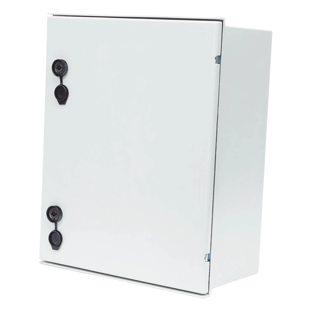 Gabinete de Poliéster IP65 Uso en Intemperie (400 x 500 x 200 mm) con Placa Trasera Interior de Plástico (Incluye Chapa y Llave).