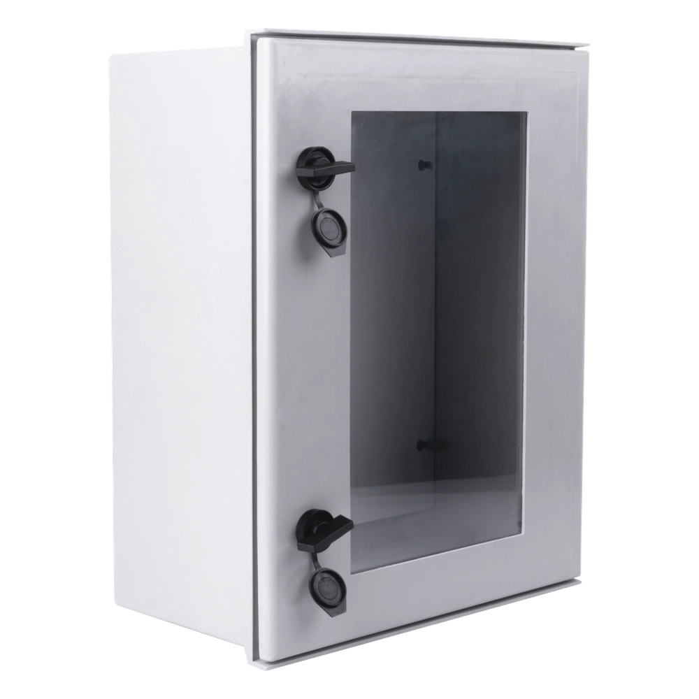 Gabinete de Poliéster IP65 Puerta Transparente, Uso en Intemperie (400 x 500 x 200 mm) con Placa Trasera Interior de Plástico (Incluye Chapa y Llave). - Imagen 3