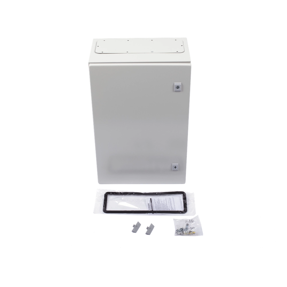Gabinete de Acero IP66 Uso en Intemperie (400 x 600 x 250 mm) con Placa Trasera Interior Metálica y Compuerta Inferior Atornillable (Incluye Chapa y Llave T). - Imagen 6