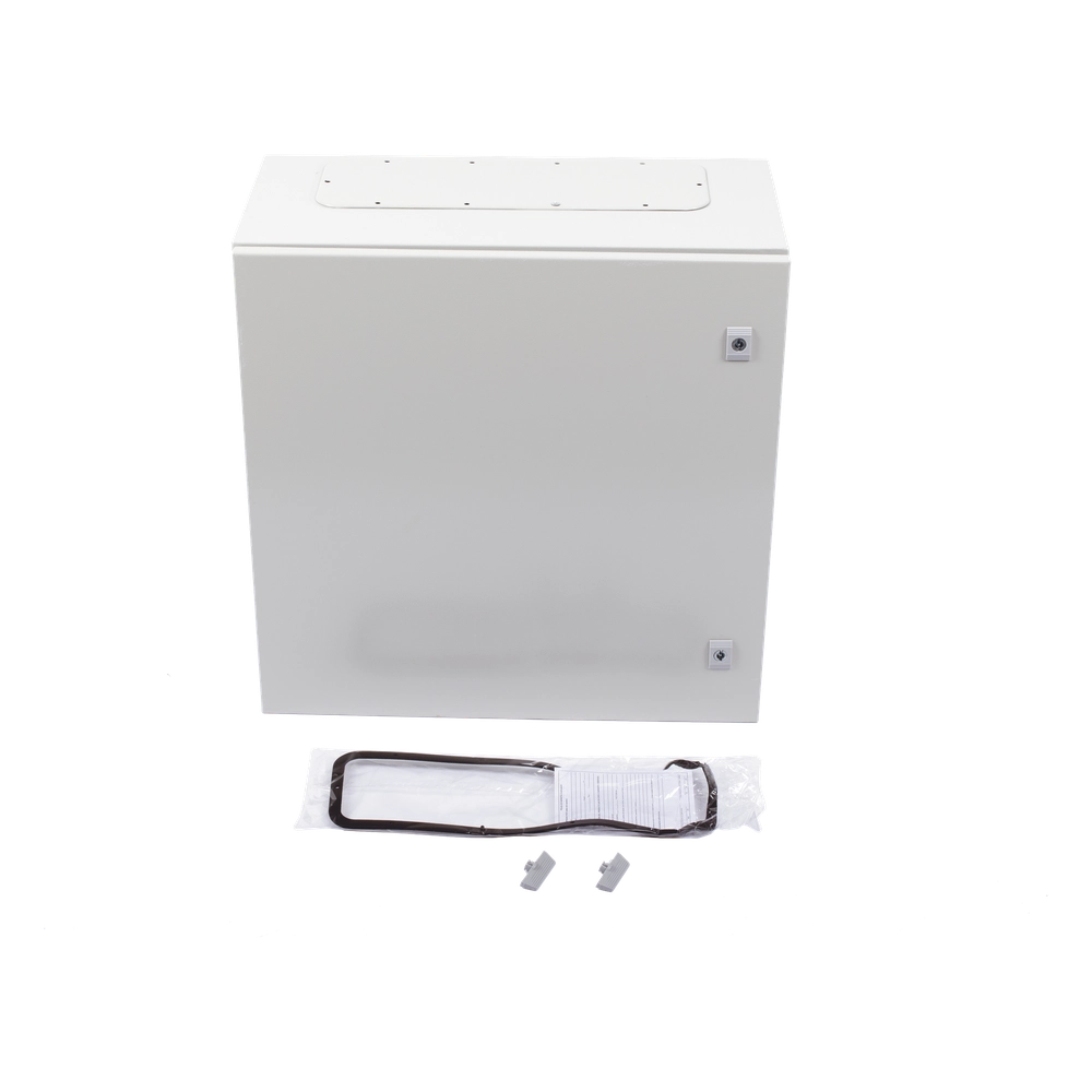 Gabinete de Acero IP66 Uso en Intemperie (600 x 600 x 300 mm) con Placa Trasera Interior Metálica y Compuerta Inferior Atornillable (Incluye Chapa y Llave T). - Imagen 6