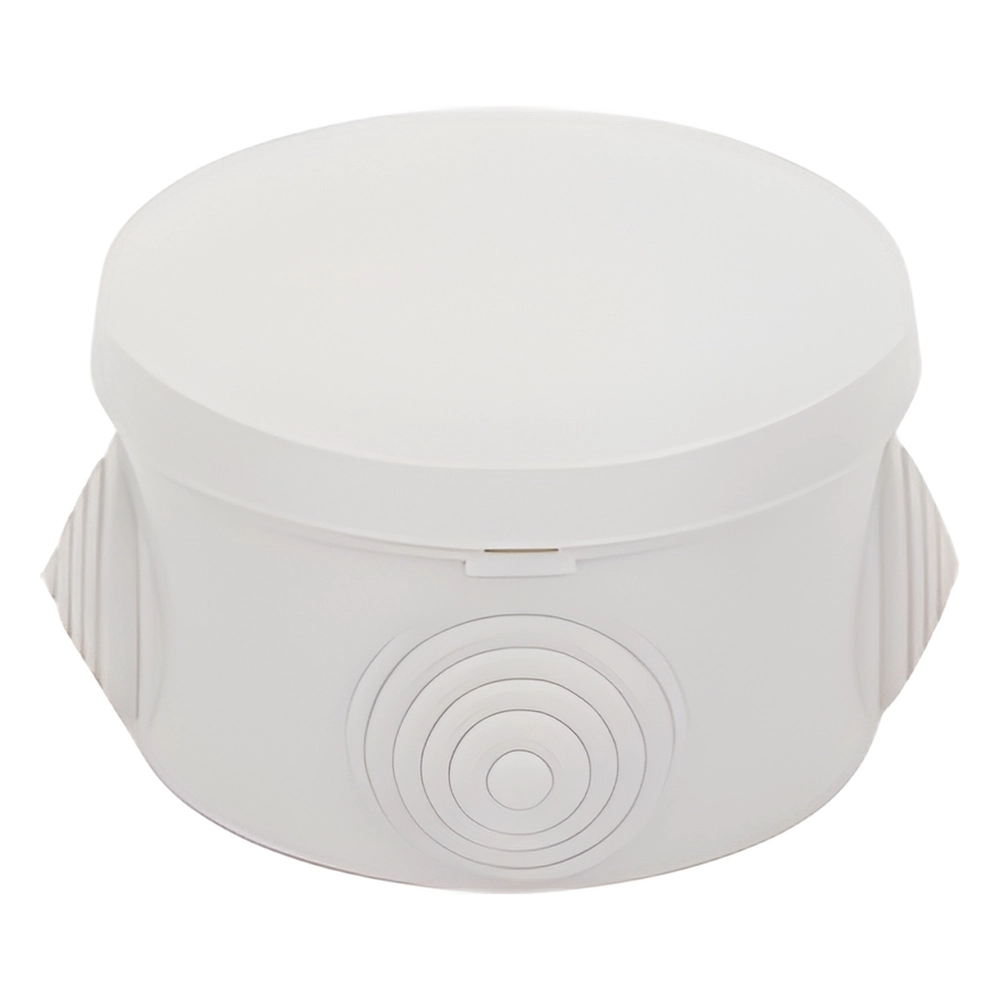 Caja Derivación-Conexión de Plástico Circular con 4 Glándulas de Goma (70 diámetro X 48 alto mm). Para Instalaciones Comerciales, Residenciales e Industriales. Cerrado a Presión. - Imagen 3