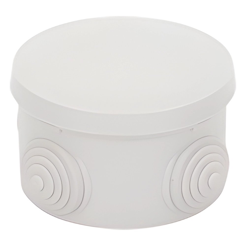 Caja Derivación-Conexión de Plástico Circular con 4 Glándulas de Goma (70 diámetro X 48 alto mm). Para Instalaciones Comerciales, Residenciales e Industriales. Cerrado a Presión. - Imagen 4
