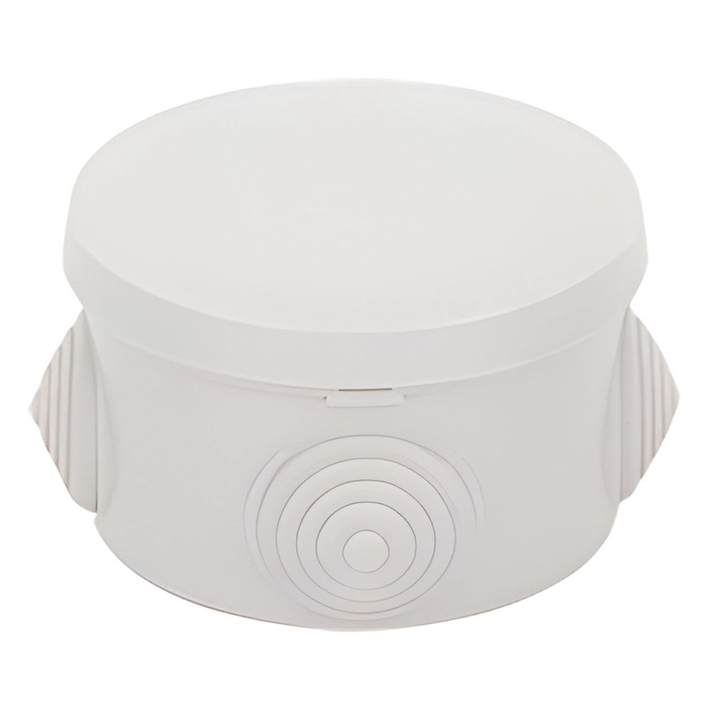 Caja Derivación-Conexión de Plástico Circular con 4 Glándulas de Goma (70 diámetro X 48 alto mm). Para Instalaciones Comerciales, Residenciales e Industriales. Cerrado a Presión. - Imagen 5
