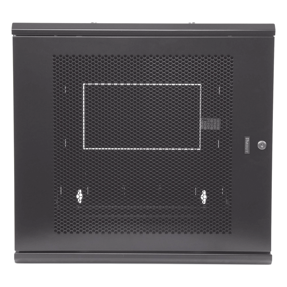 Gabinete PanZone de Montaje en Pared, de 19in, Puerta Ventilada, 12 UR, 635mm de Profundidad, Color Negro - Imagen 2