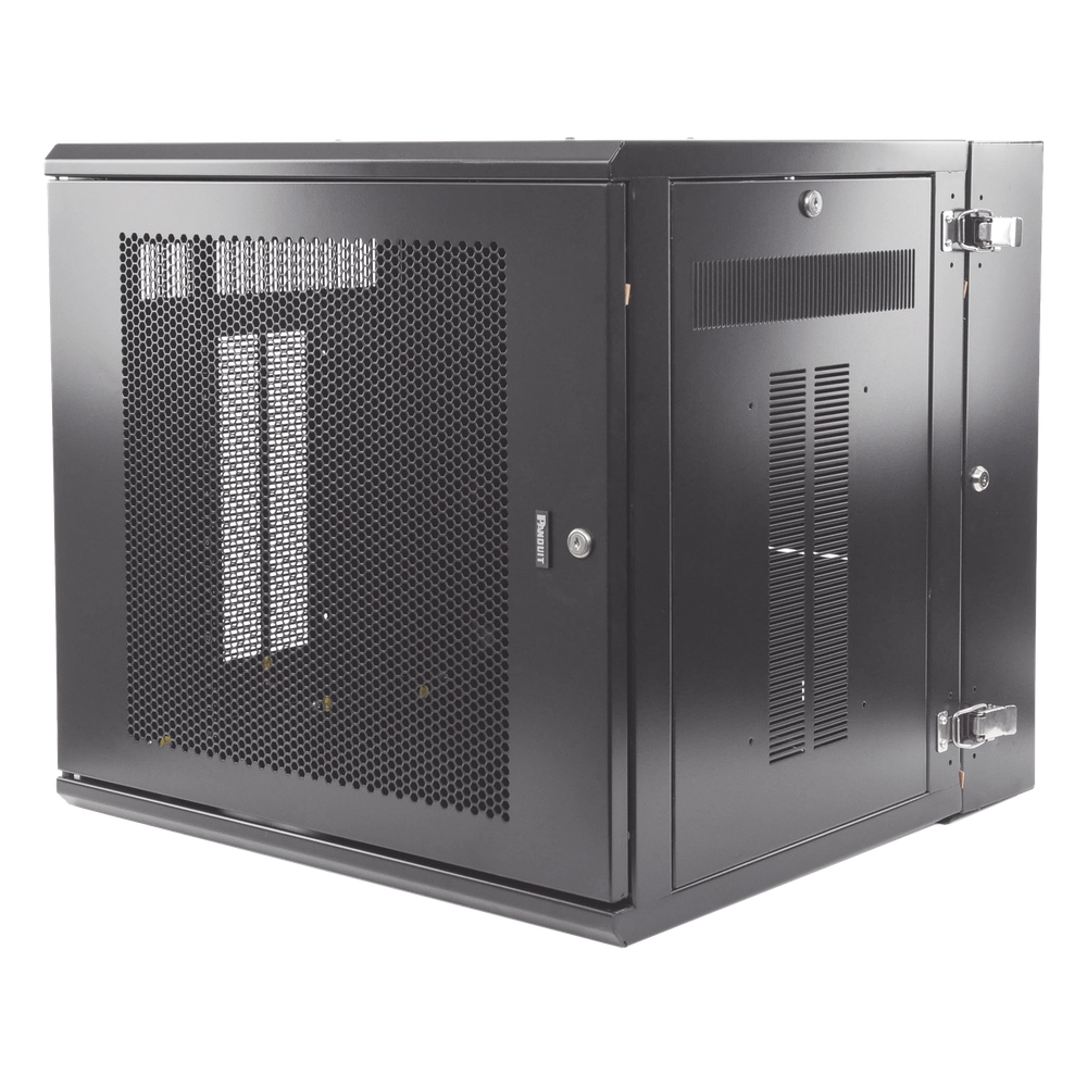 Gabinete PanZone de Montaje en Pared, de 19in, Puerta Ventilada, 12 UR, 635mm de Profundidad, Color Negro - Imagen 3