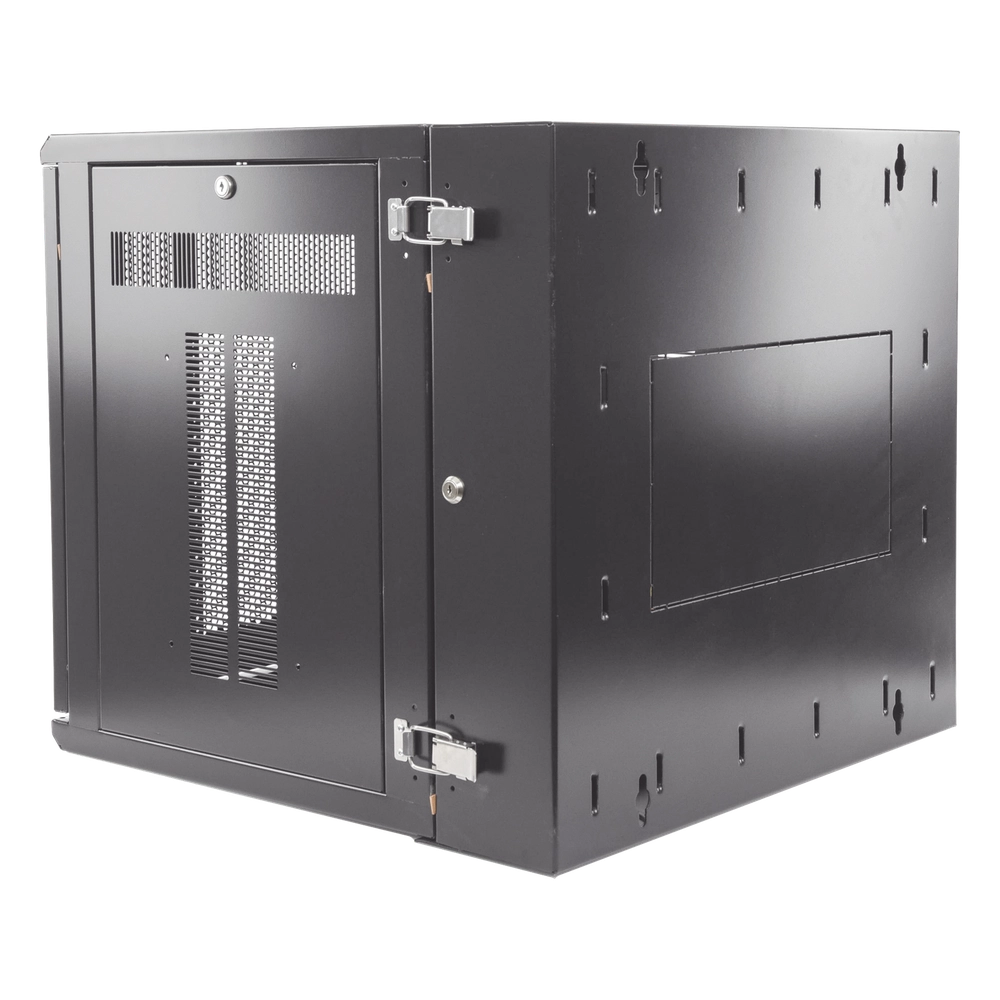 Gabinete PanZone de Montaje en Pared, de 19in, Puerta Ventilada, 12 UR, 635mm de Profundidad, Color Negro - Imagen 4