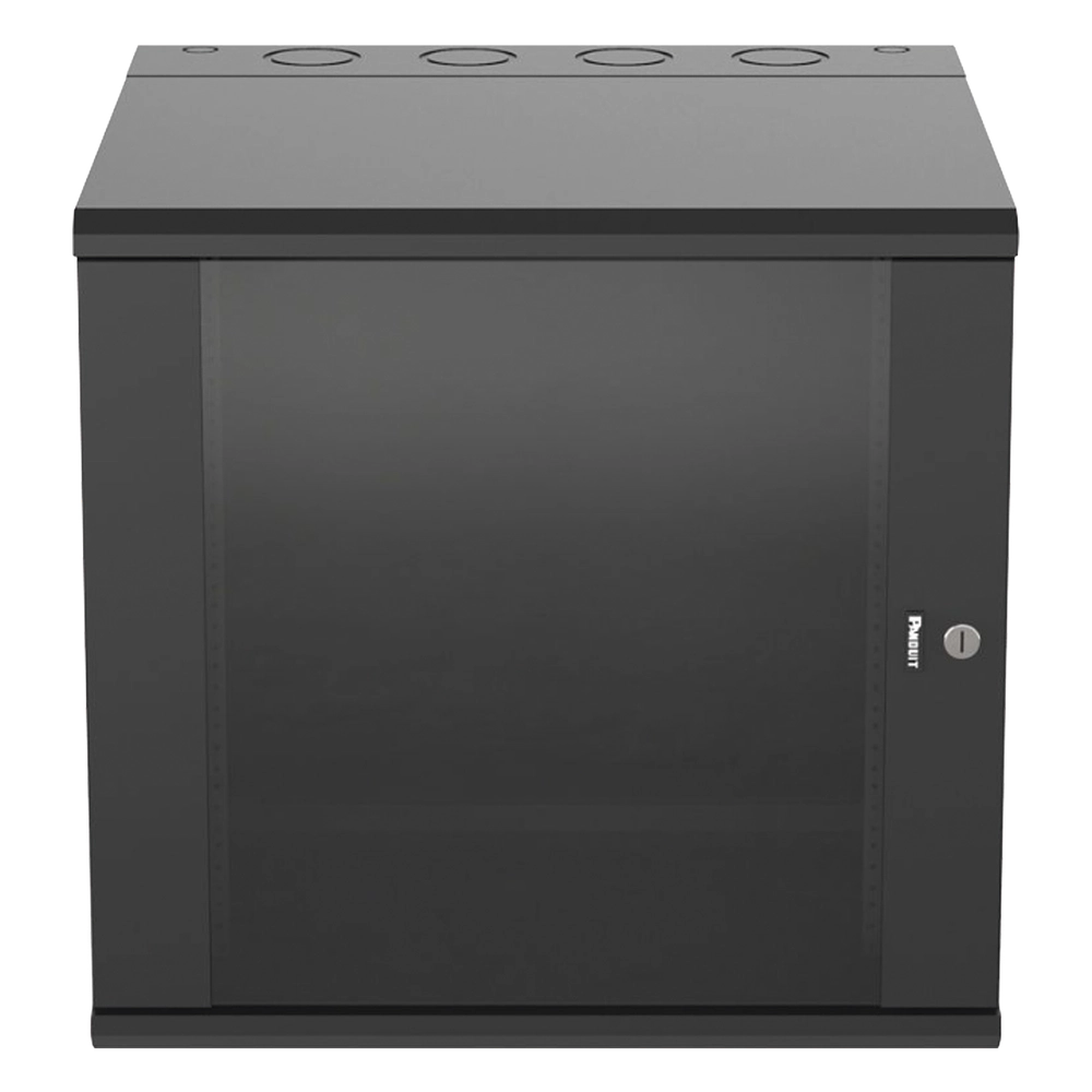 Gabinete PanZone de Montaje en Pared, de 19in, Puerta con Ventana de Seguridad, 12 UR, 635mm de Profundidad, Color Negro - Imagen 3