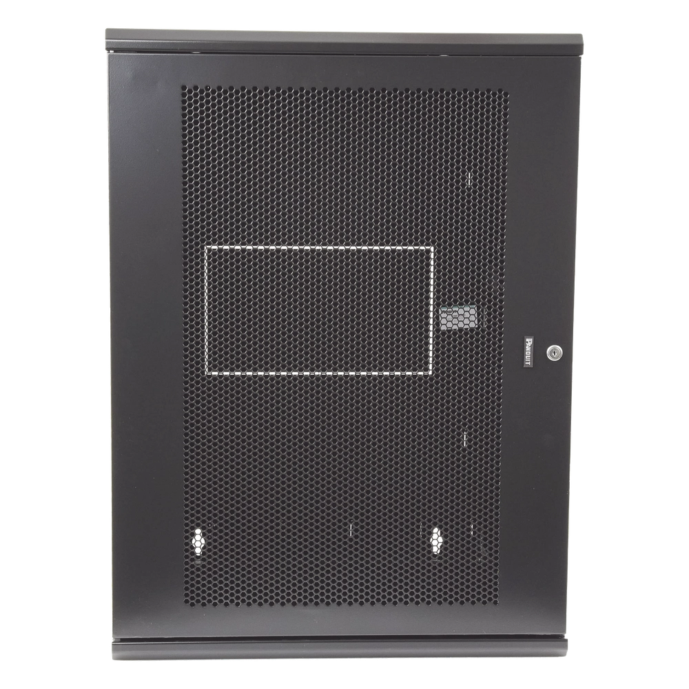 Gabinete PanZone de Montaje en Pared, de 19in, Puerta Ventilada, 18 UR, 635mm de Profundidad, Color Negro - Imagen 4