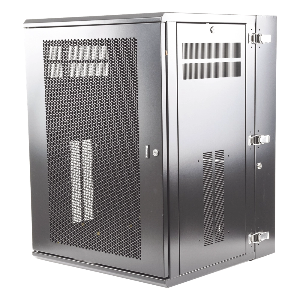 Gabinete PanZone de Montaje en Pared, de 19in, Puerta Ventilada, 18 UR, 635mm de Profundidad, Color Negro - Imagen 5