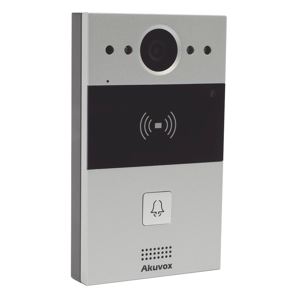 Videoportero de 1 Botón / Lector de Tarjetas MIFARE y PROX EM / Notificación a APP / 100% en la Nube / Notificación por Llamada Telefónica / SIP / ONVIF / IP65 / Cámara 2MP / Panel de Aluminio / Control de 2 Puertas - Imagen 3