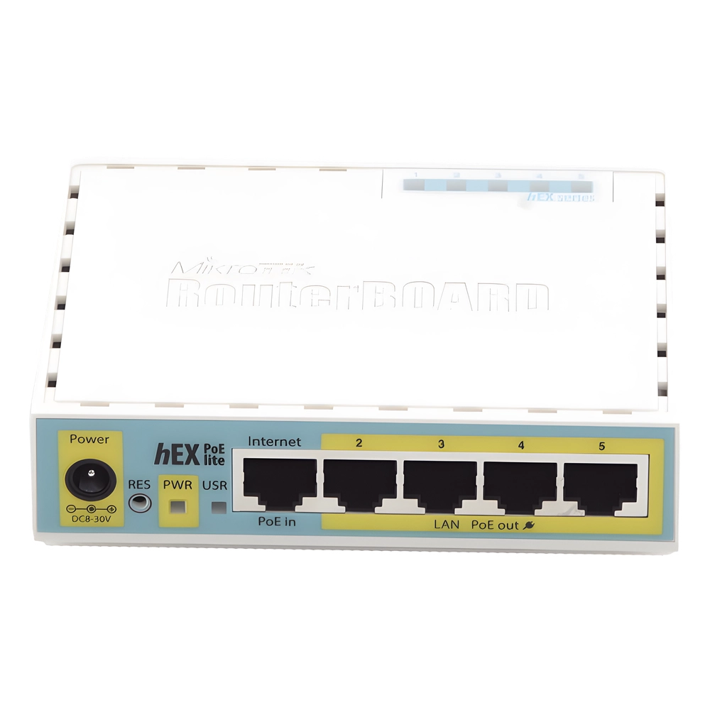 (hEX PoE LITE) RouterBoard, 5 Puertos Fast Ethernet, 4 con PoE Pasivo, 1 Puerto USB - Imagen 4