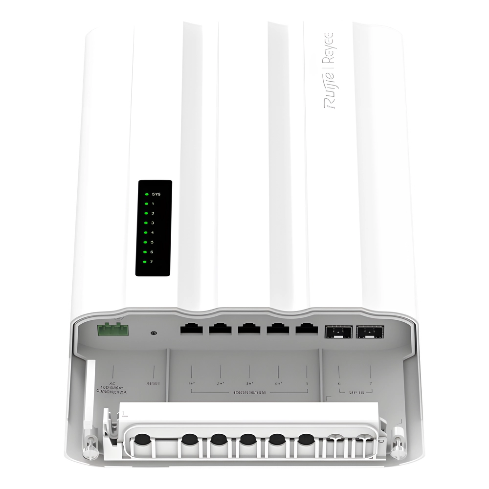 Switch PoE para Exteriores / 7 Puertos Gigabit / 5 RJ45 + 2 SFP / PoE+ 60W / ERPS / IP65 / -30°C a 65°C / Gestión Cloud / Capa 2 / Fanless - Imagen 2
