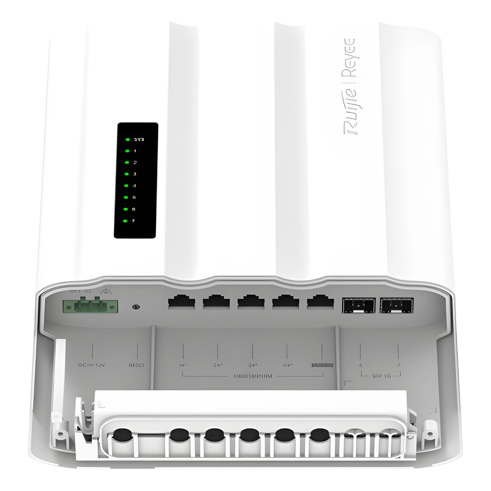 Switch Outdoor Capa 2 / 7 Puertos Gigabit + 2 SFP / PoE/PoE+/PoE++ 60W / IP65 / ERPS / Gestión Cloud / 14 Gbps - Imagen 2