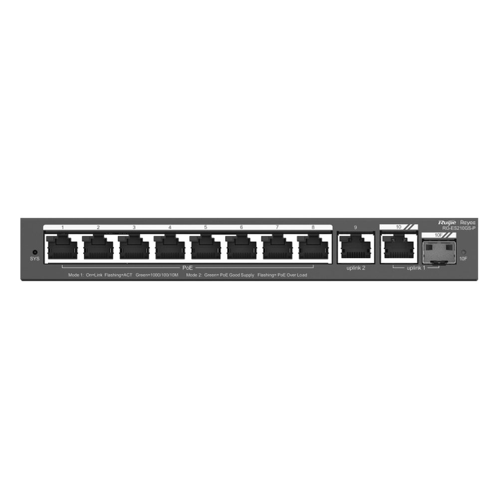 Switch Administrable con 8 puertos Gigabit PoE, 2 Uplinks Gigabit (1 SFP), gestión gratuita desde la nube - Imagen 4