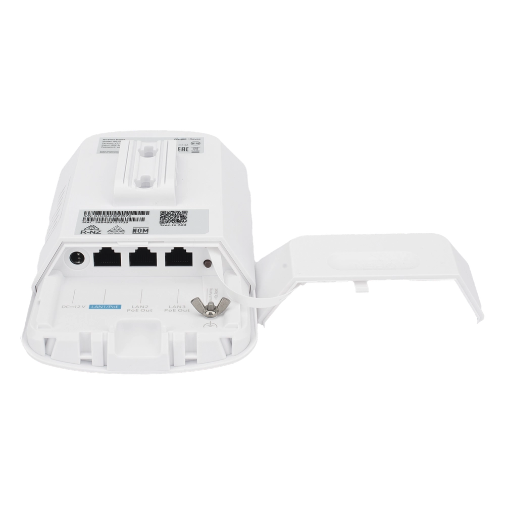 CPE Puente Inalámbrico Punto a Punto / Wi-Fi 5 802.11ac Wave2 867 Mbps / Antena 13 dBi MIMO 2x2 / 2 Puertos PoE Out 802.3AF / Enlace 3 km (1.86 mi) / IP55 Exterior / Ruijie Reyee - Imagen 5