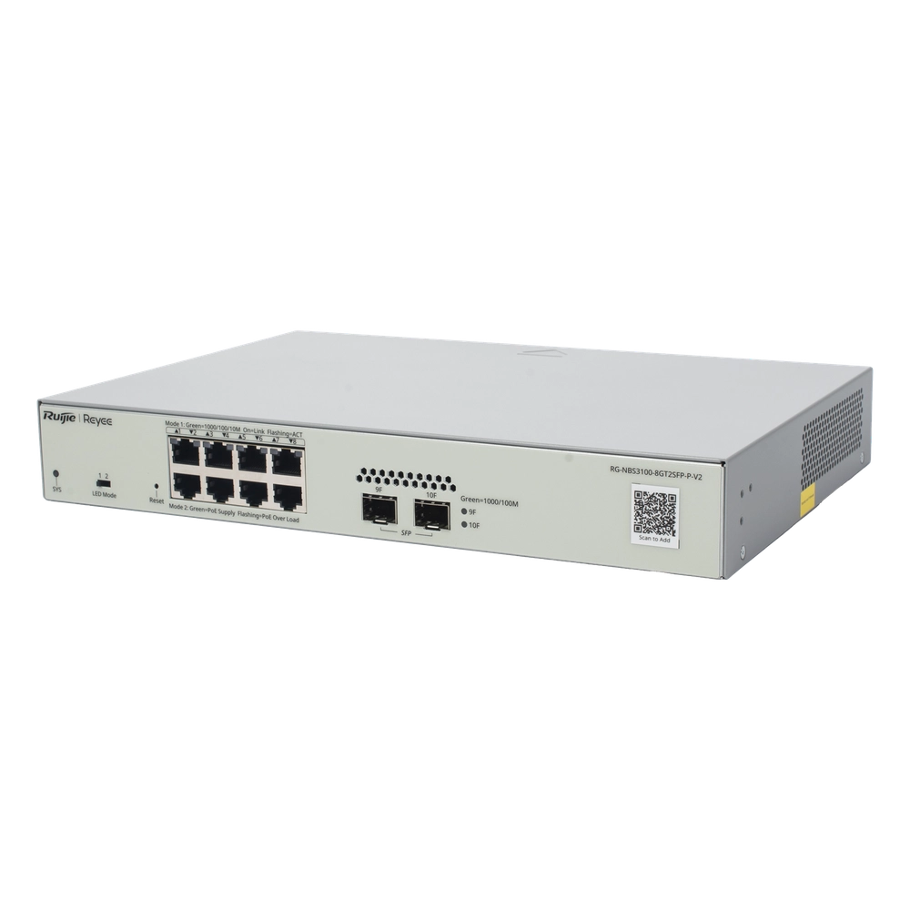 Switch Administrable PoE Capa 2 con 8 puertos Gigabit PoE 802.3af/at + 2 SFP para fibra 1Gb, gestión gratuita desde la nube, 125w - Imagen 5