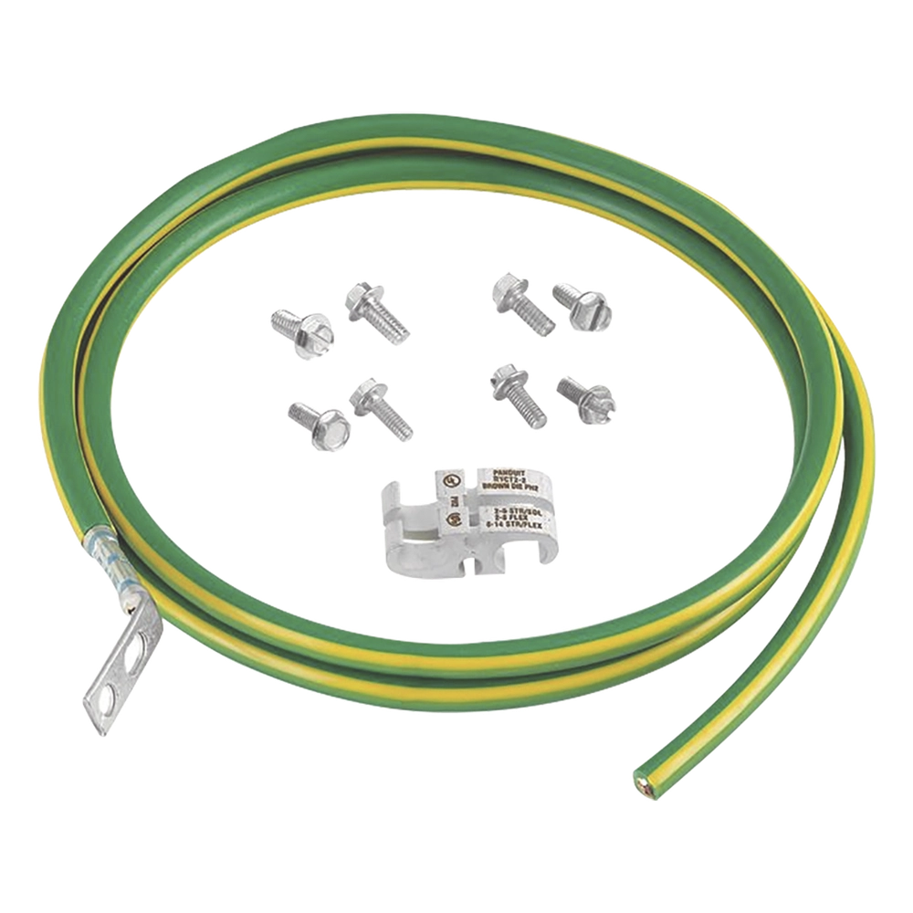 Kit de Jumper para Conexión de Gabinete o Rack de Telecomunicaciones a Barra de Tierra Física, 6 AWG, 1.52 m de Largo - Imagen 4