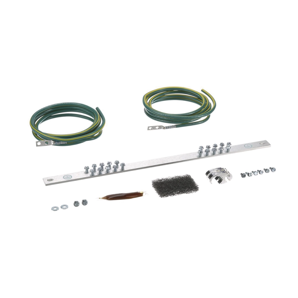 Kit de Puesta a Tierra con dos Jumpers 6 AWG y Barra de Conexiones de 20 Orificios, para Rack de 19in - Imagen 2