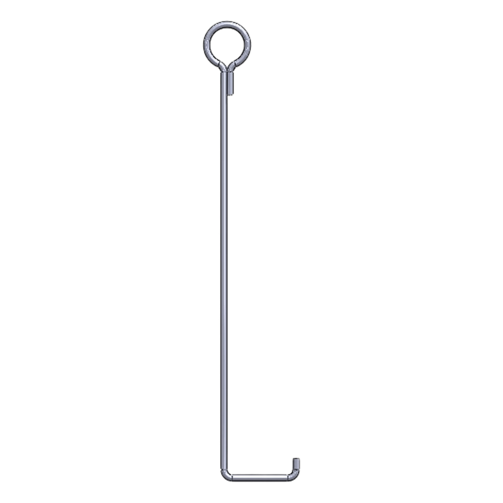 Ancla para retenida para torre de 45 mts. Tipo Piso con Galvanizado por Inmersión en caliente.